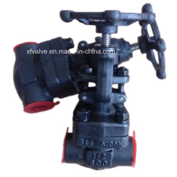 ANSI 800lb 1500lb Forged Steel A105 Thread End Globe Valve